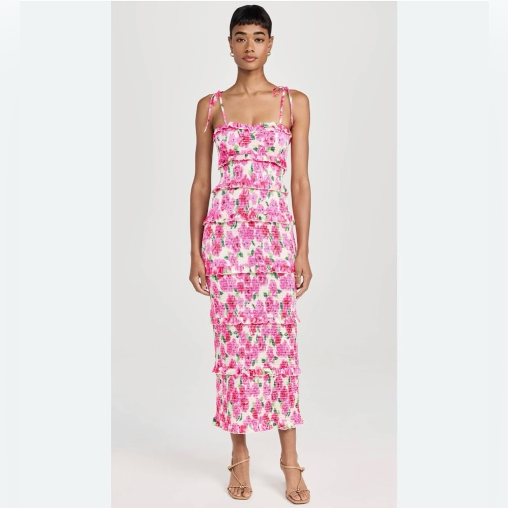 Show Me Your MuMu Pink Floral Dress